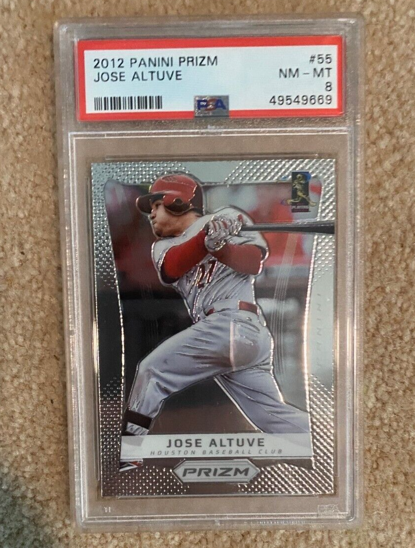 2012 Panini Prizm Jose Altuve PSA 80