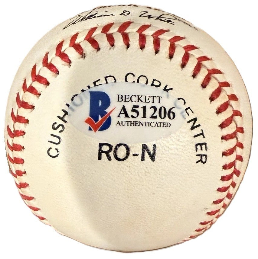 1950s Braves Aaron Spahn Mathews Signed Auto ONL Baseball Beckett BAS4