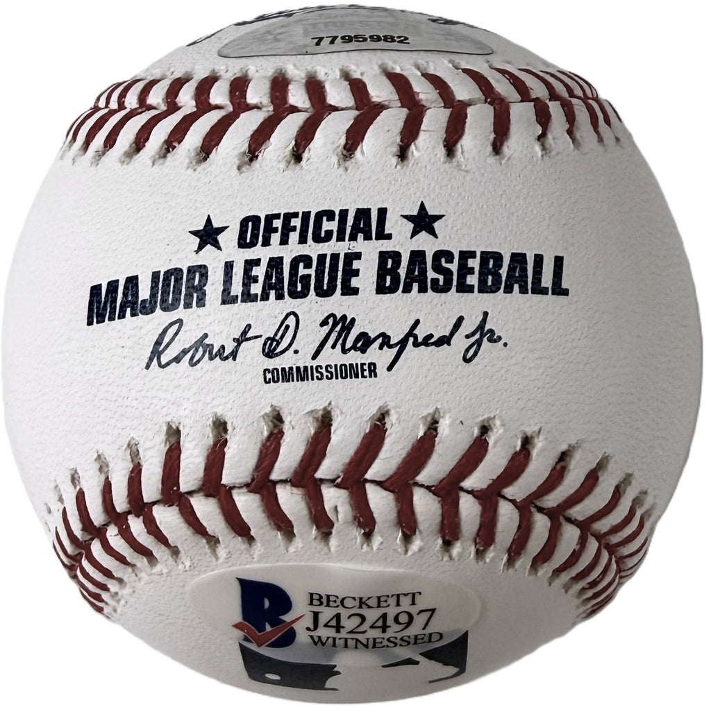 Ken Griffey Jr Signed OML Baseball HOF 16 Beckett BAS Tristar1