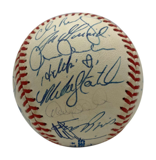 1999 New York Yankees Signed Autographed Jeter Torre WS Baseball JSA 1