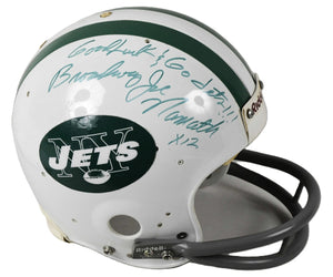 Joe Namath Signed Auto Proline TK Full Size Jets Helmet Broadway Joe Beckett BAS