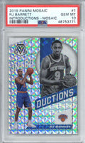 2019 Panini Mosaic Introductions 1 RJ Barrett Mosaic PSA 100