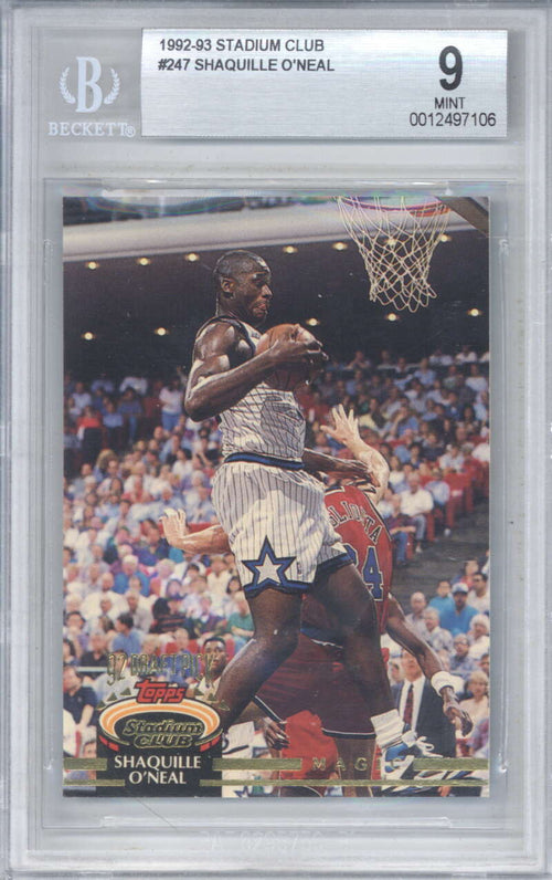 1992 93 Stadium Club 247 Shaquille O'Neal RC BGS 90