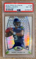 2012 Topps Platinum Russell Wilson Xfractor PSA 80