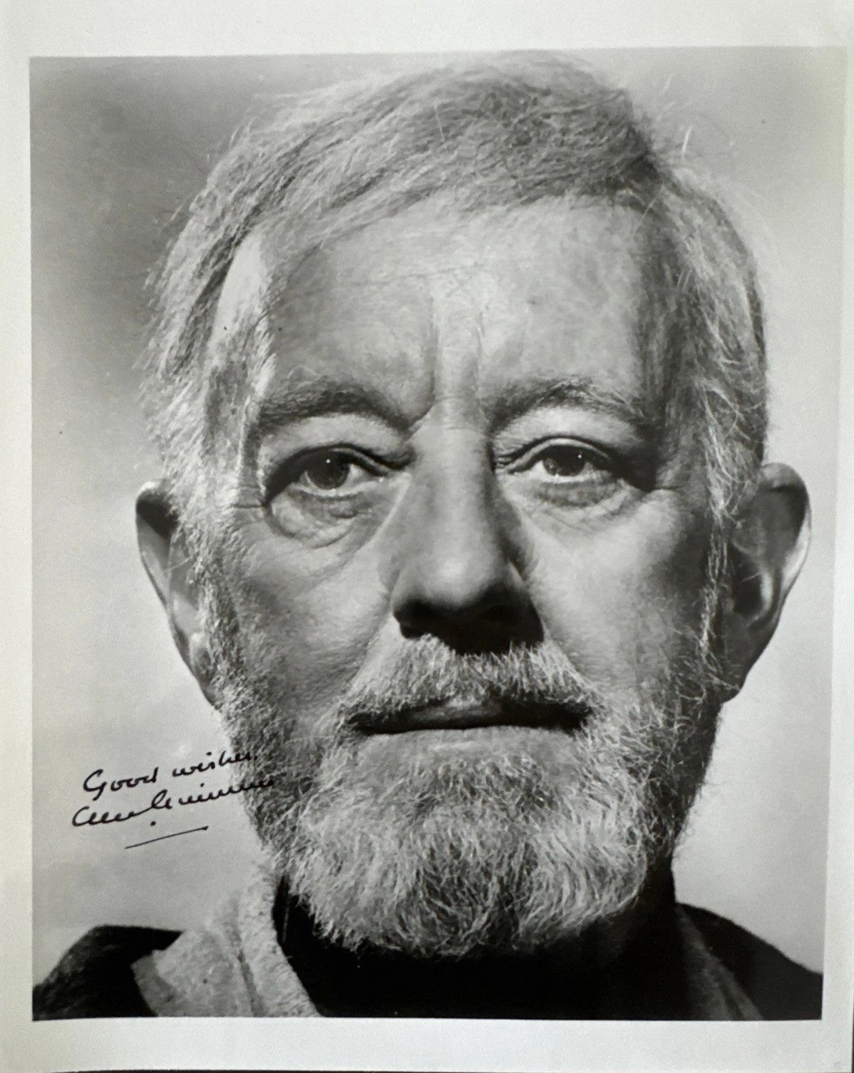 Alec Guinness Signed Auto 8x10 Obi Wan Kenobi Photograph Star Wars Grad Auth0