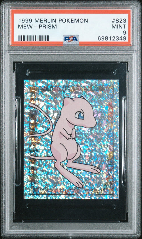 1999 Merlin Pokemon S23 Mew Prism PSA 90
