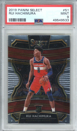 2019 Panini Select 51 Rui Hachimura PSA 9