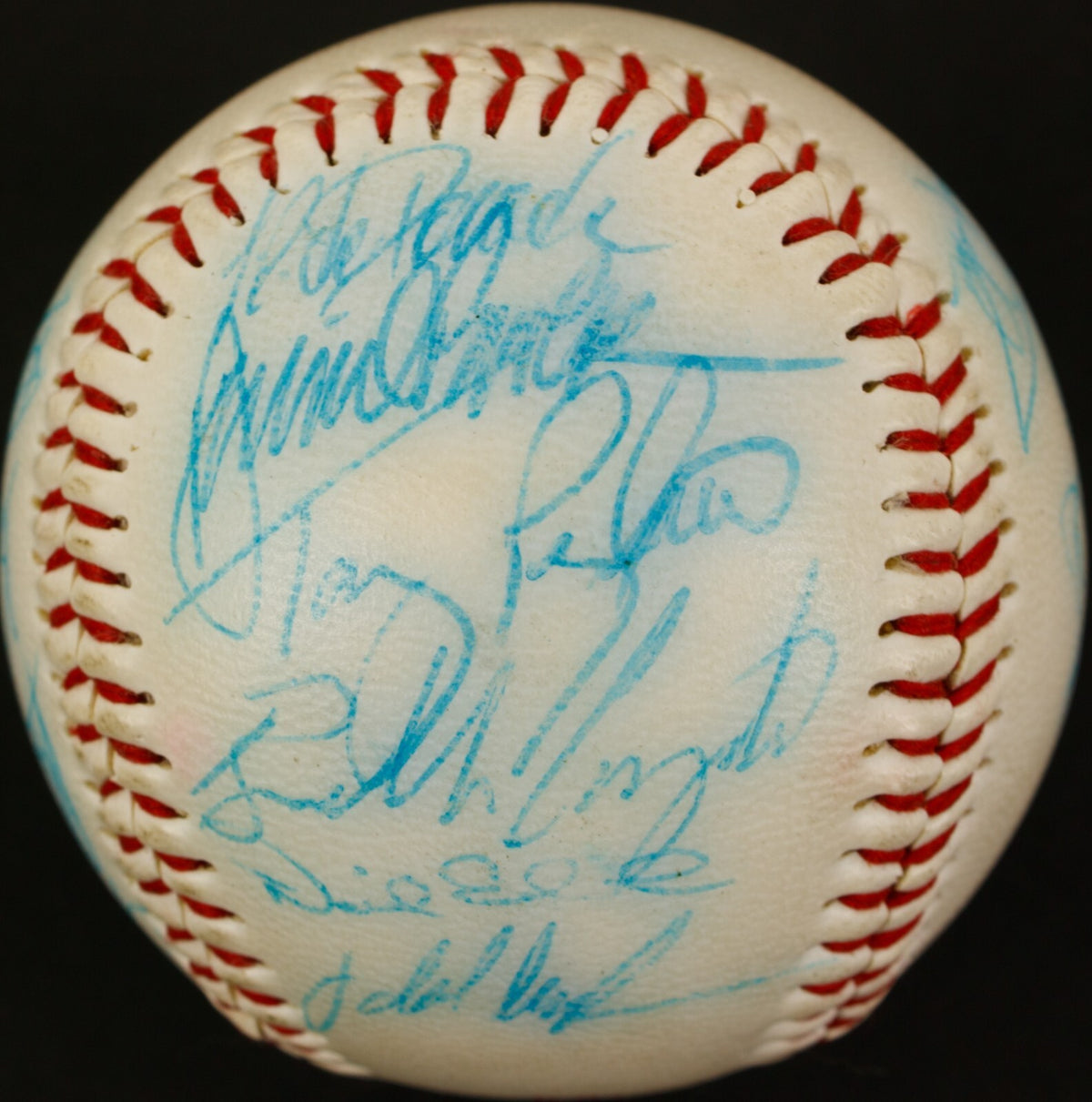 1995 Columbus Clippers Signed Baseball Jeter Rivera Posada Rookie BAS Beckett2