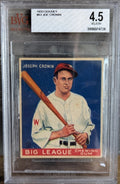1933 Goudey 63 Joe Cronin Boston Red Sox HOF Beckett BVG 4.5 VG EX+0