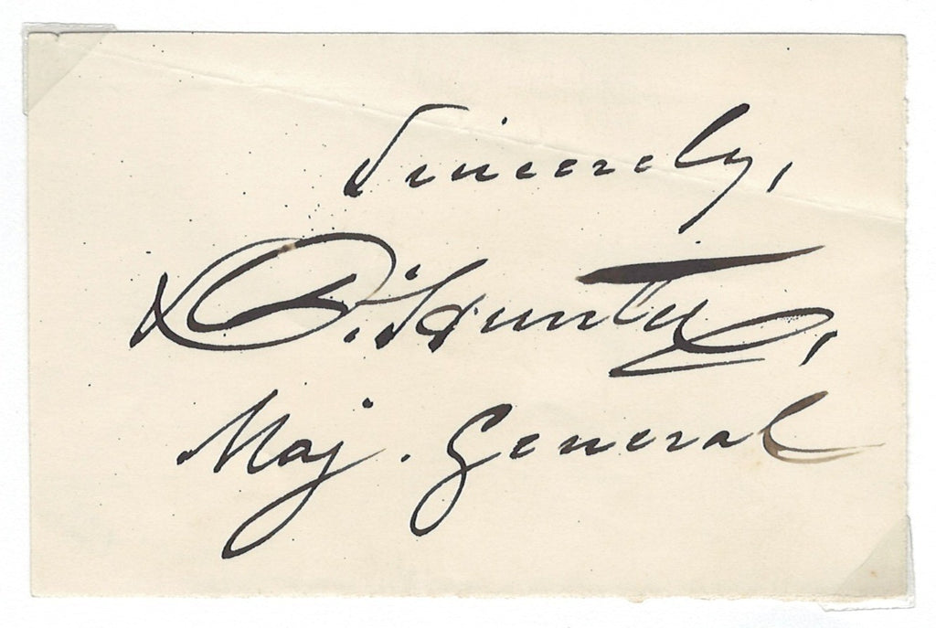 General David Hunter Signed Auto 2.75x4.25 Album Page Civil War Grad LOA0