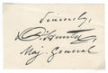 General David Hunter Signed Auto 2.75x4.25 Album Page Civil War Grad LOA0
