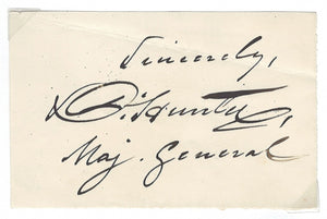 General David Hunter Signed Auto 2.75x4.25 Album Page Civil War Grad LOA