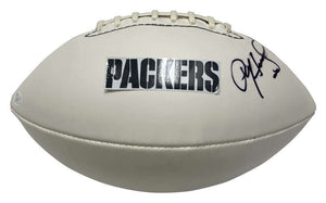 Paul Hornung Signed Autographed Packers White Panel Football JSA