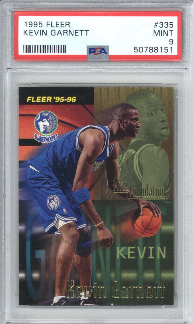 1995 Fleer 335 Kevin Garnett PSA 9 0