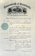 Calvin Coolidge Signed Auto 12x19 Appointment Document President Grad LOA0