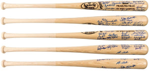 1980 Philadelphia Phillies Team Signed Baseball Bat Rose Carlton Grad LOA