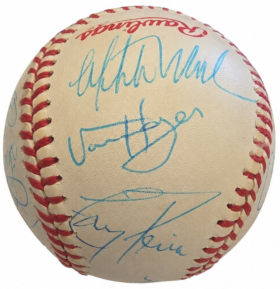 1989 NL All Star Team Signed Auto Baseball Gwynn Larkin Smoltz Dawson JSA2