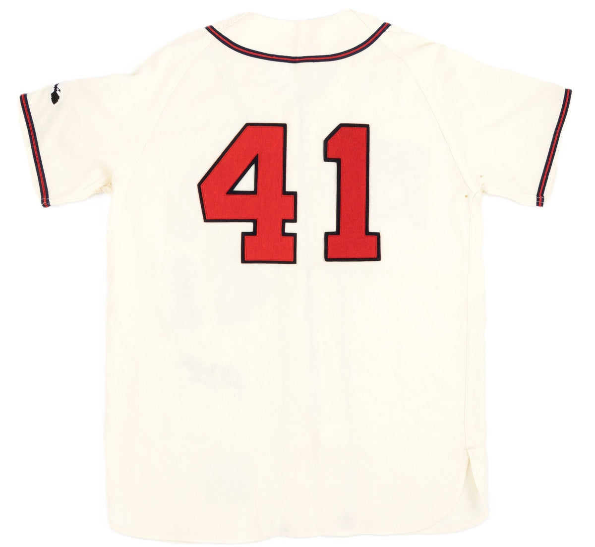 Eddie Mathews Signed Auto 512 HRs Mitchell & Ness Milwaukee Braves Jersey GRAD1