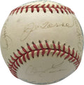 2000 NY Yankees Team Signed Autographed OML Baseball Jeter Rivera Beckett BAS 0