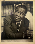 Louis Armstrong Signed 8x10 Photograph Long Time No See, Freed JSA LOA0