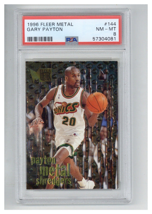 1996 Metal 144 Gary Payton PSA 80