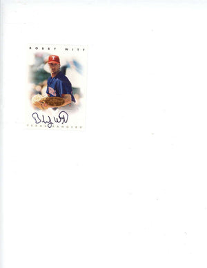 Bobby Witt Signed Auto 1996 Donruss