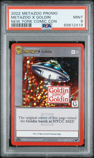 2022 Metazoo Promo Metazoo X Goldin NYCC PSA 9