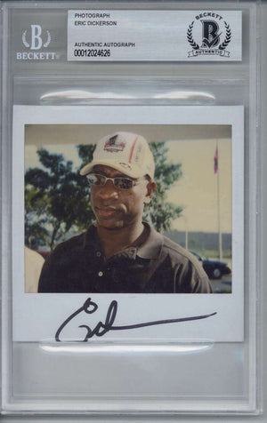 Eric Dickerson Signed 4x5 Photo Beckett BAS