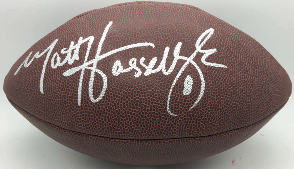 Matt Hasselbeck Signed Autographed Football JSA Authentic0