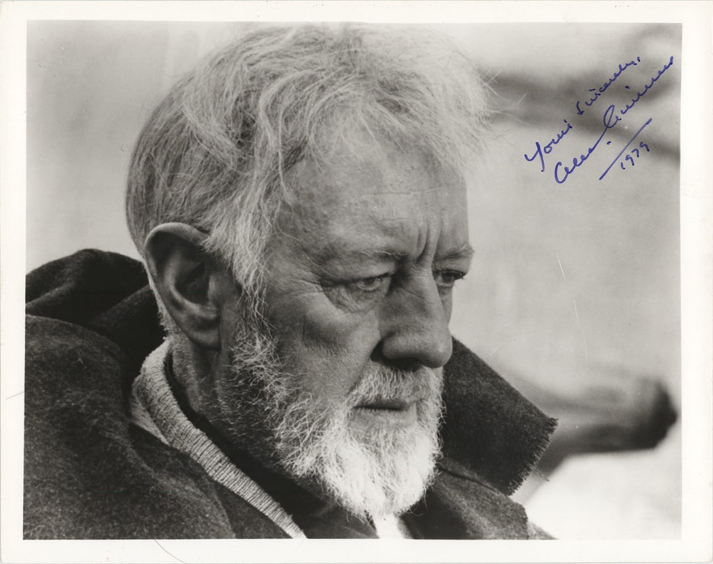 Alec Guinness Signed Auto 1979 Star Wars Obi Wan Kenobi Type I 8x10 Photo GRAD0