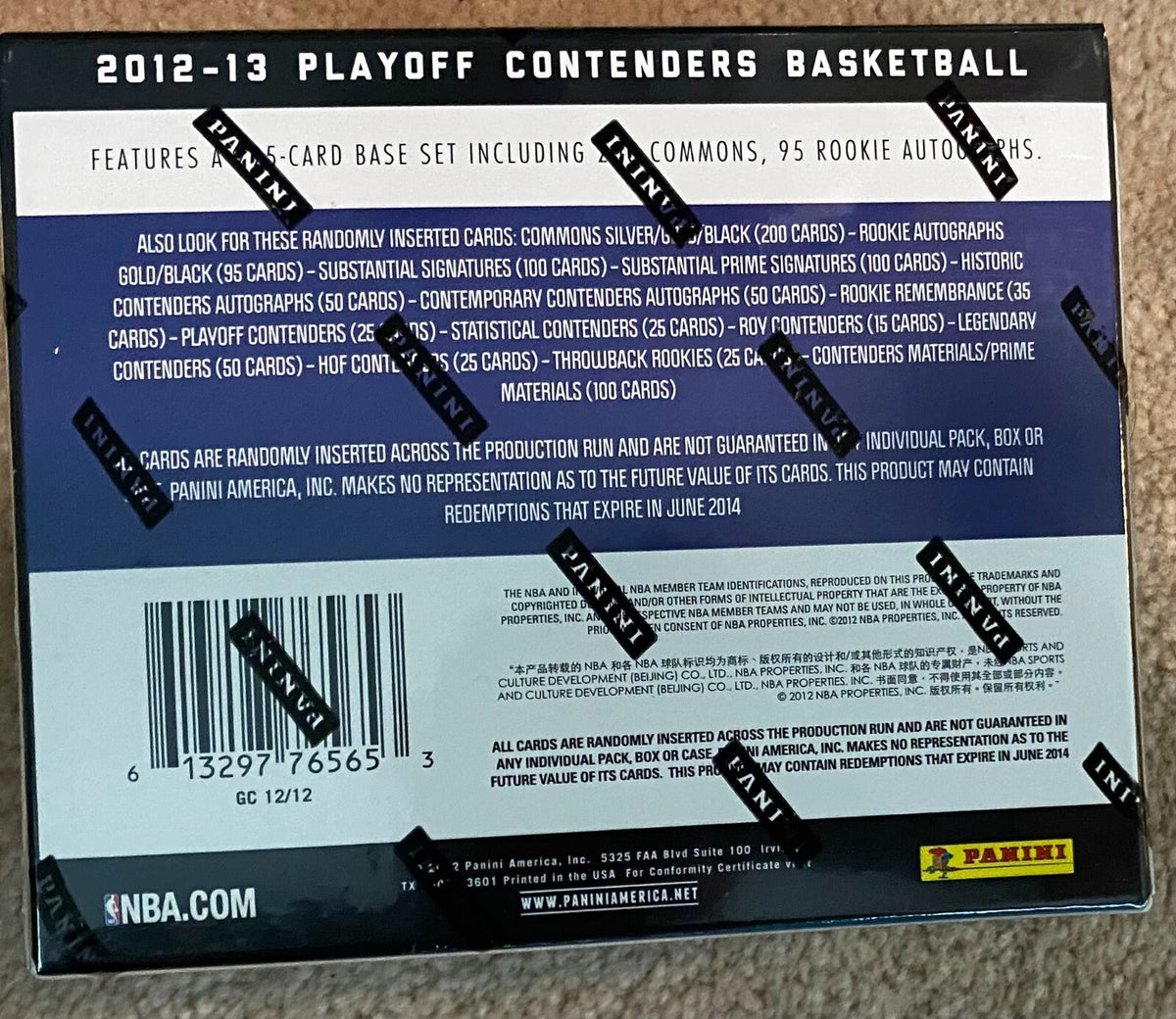 2012 Panini Contenders Basketball Factory Sealed Hobby Box Davis Leonard Irving1