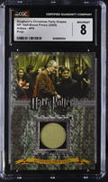 2009 Artbox Harry Potter P6 Used Prop Slughorn's Christmas Party Drapes CGC 80