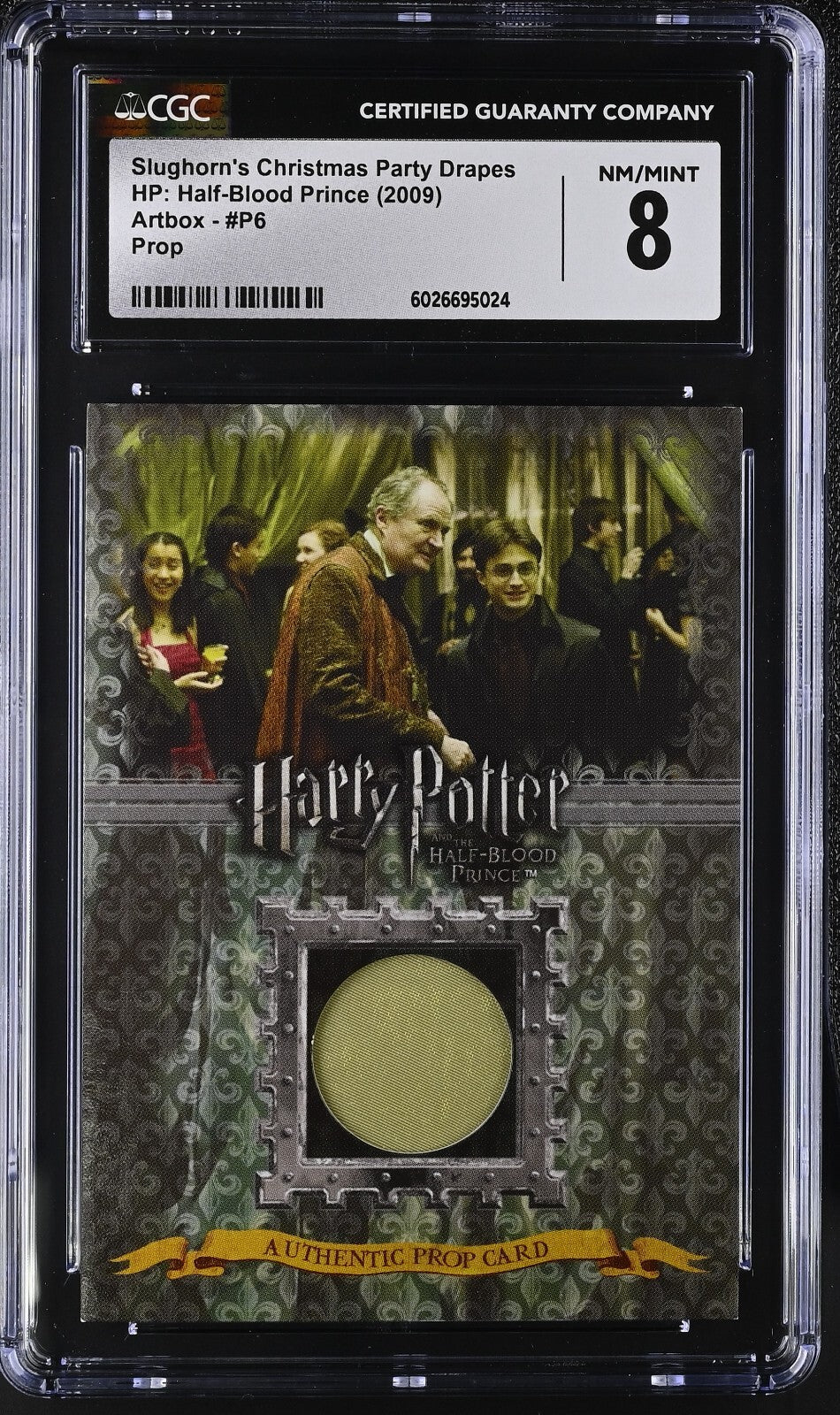 2009 Artbox Harry Potter P6 Used Prop Slughorn's Christmas Party Drapes CGC 80