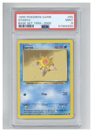 1999 Pokemon Game 65 Staryu Base Set 1999 2000 PSA 9