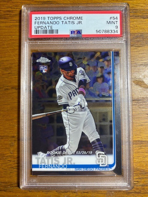 2019 Topps Chrome Fernando Tatis Jr Update PSA 90