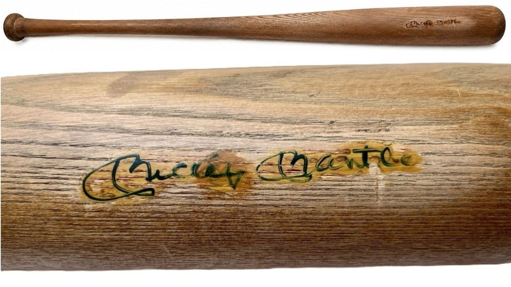 Mickey Mantle Signed Auto Vintage Full Size Baseball Bat Yankees HOF JSA0