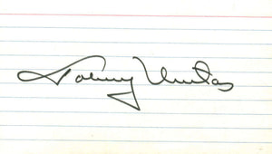 Johnny Unitas Signed Autographed 3x5 Index Card JSA
