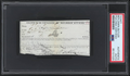 Benjamin Butler Signed Railroad Ticket Columbus Ohio PSA/DNA0