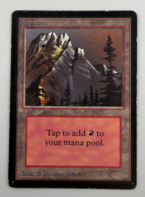 Mountain Basic Beta Land English MTG Magic the Gathering HP