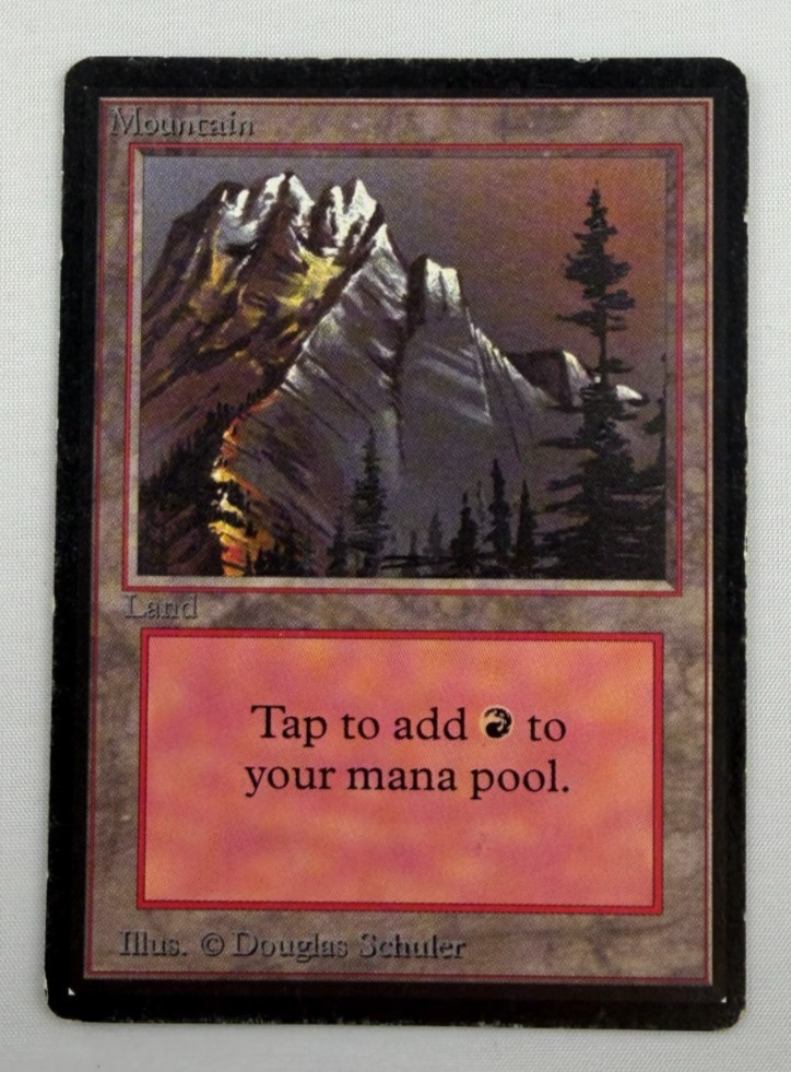 Mountain Basic Beta Land English MTG Magic the Gathering HP0