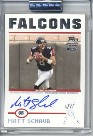 Matt Schaub Signed Auto 2004 Topps Chrome Rookie Card /1499