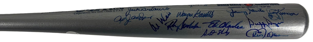 1969 NY Mets WS Champs Team Signed Baseball Bat Seaver Ryan Berra Beckett BAS3