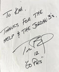 Tom Brady Signed Auto c.2002 Handwritten Note Thanks for the Help Jordan 3s GRAD0
