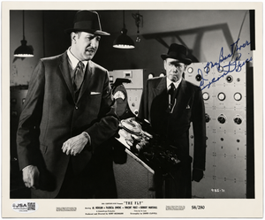 Vincent Price Signed Auto The Fly 8x10 Photo My Best Ever Inscribed JSA COA
