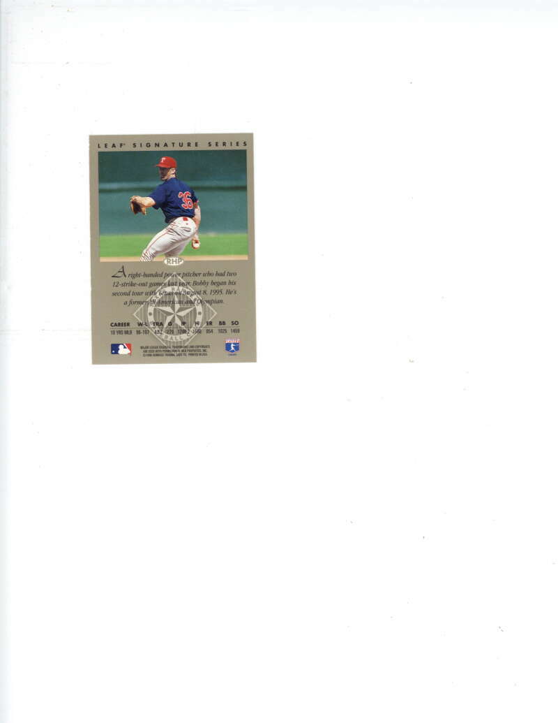 Bobby Witt Signed Auto 1996 Donruss 1