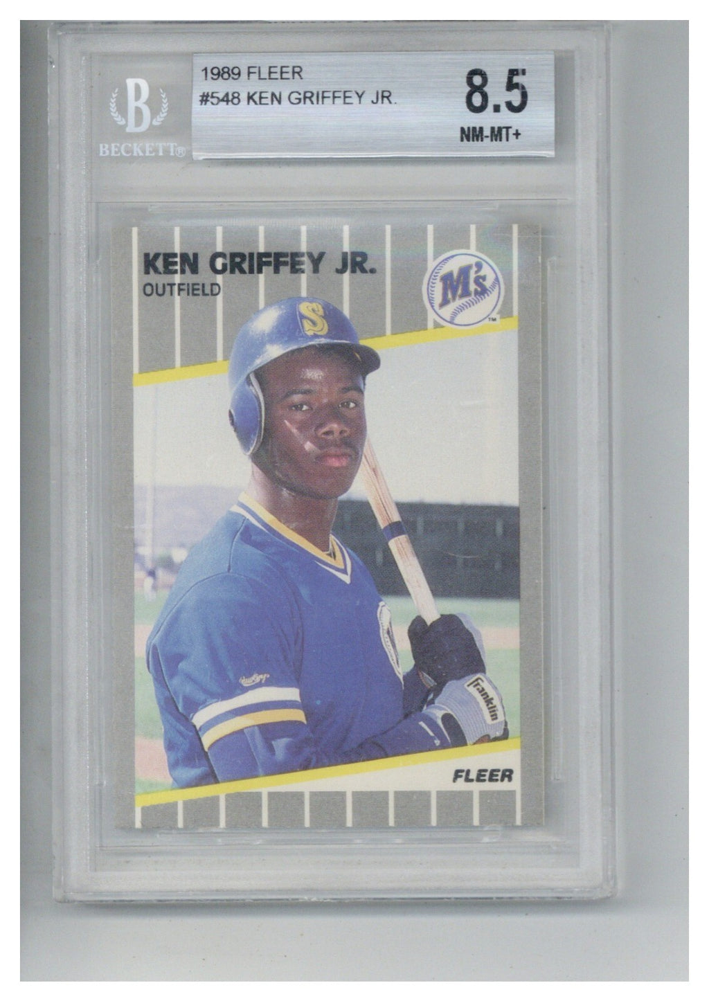 1989 Fleer Ken Griffey Jr BGS 8.50