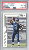 2012 Panini Score 372 Russell Wilson Passing PSA 8 0