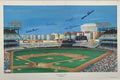 Skowron Boyer  Larsen  Richardson Bauer Signed Autographed Color Print JSA 0