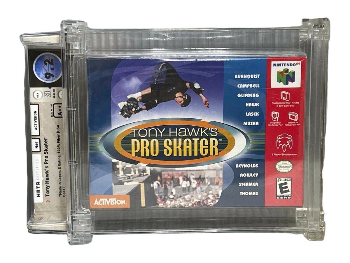 1999 Nintendo 64 Tony Hawk's Pro Skater WATA 9.2 A++0
