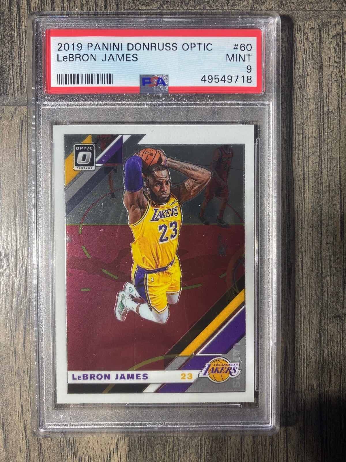 2019 Donruss Optic LeBron James PSA 90